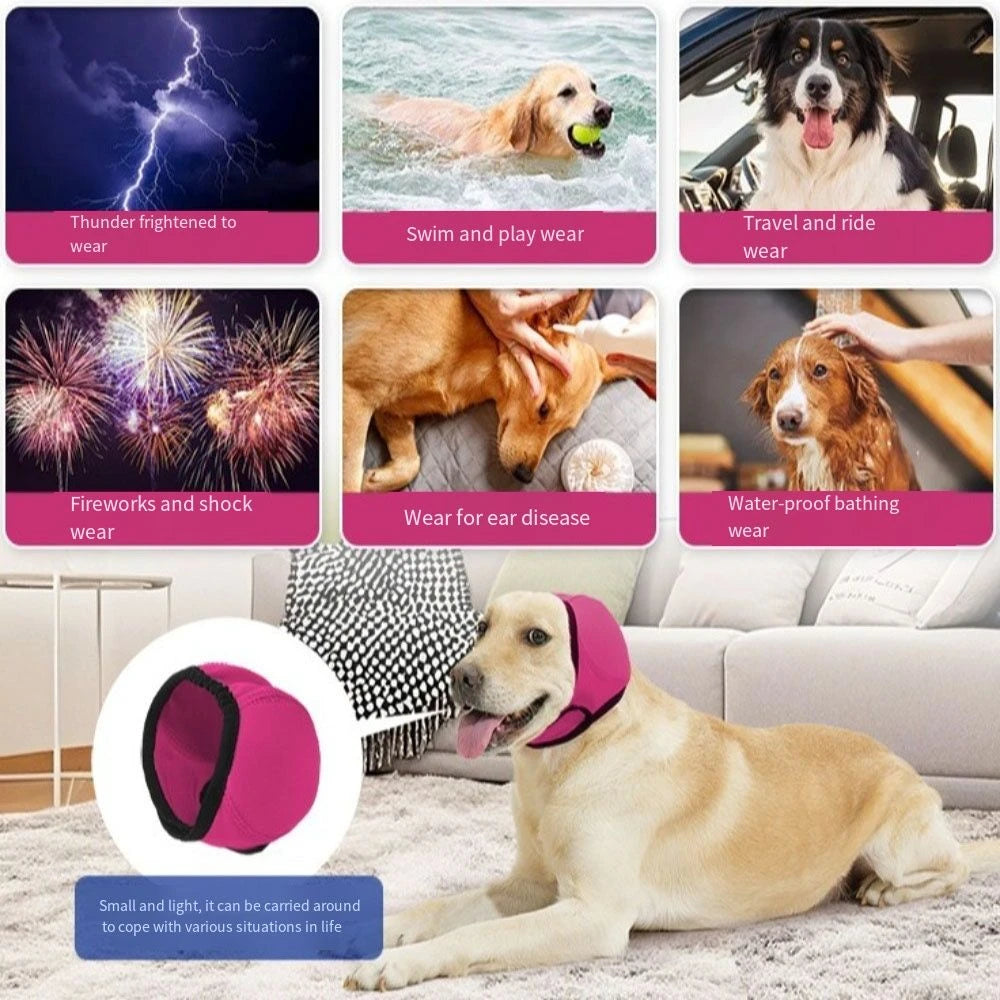 Orejeras Antirruido para Perros - Calma en Fuegos Artificiales y Tormentas