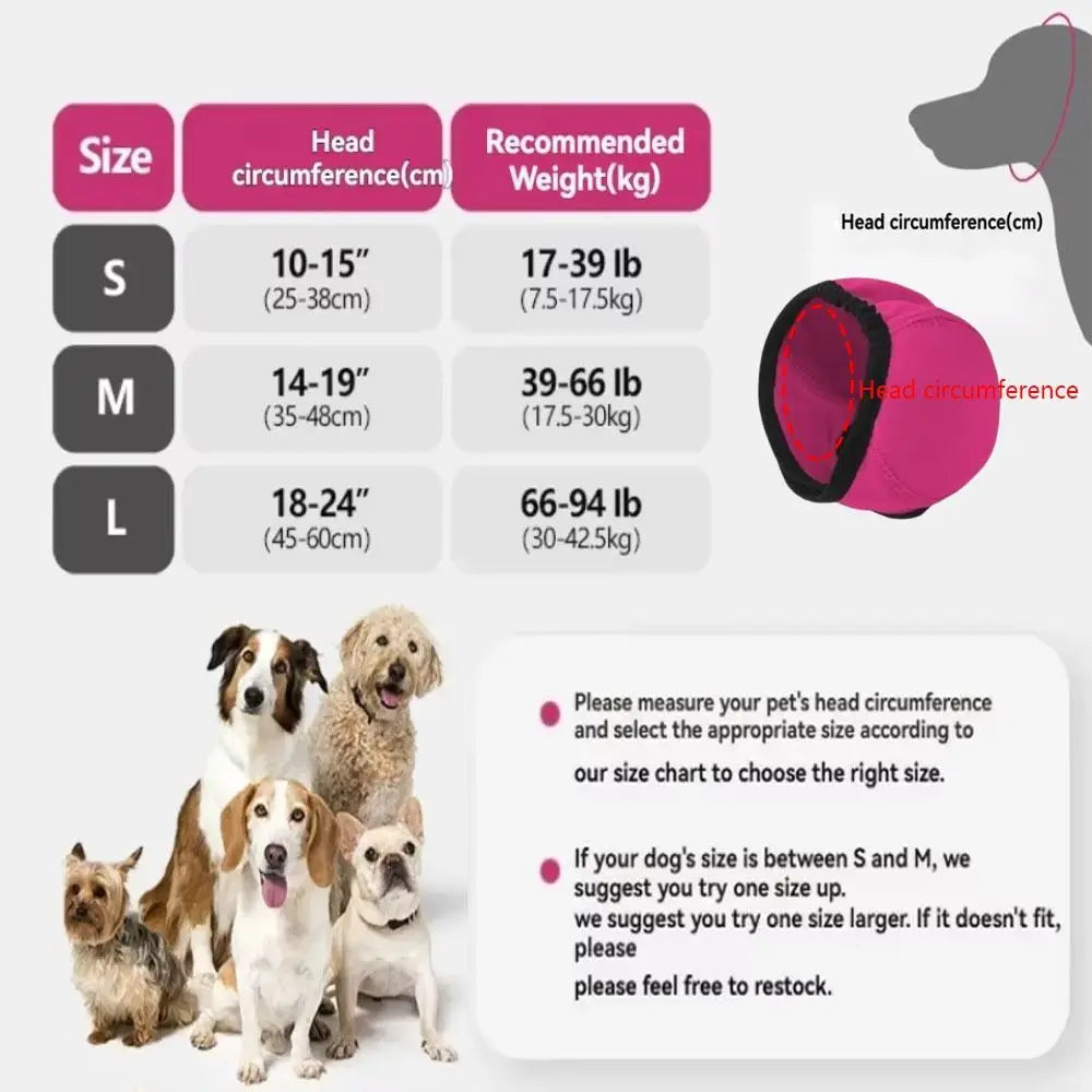 Orejeras Antirruido para Perros - Calma en Fuegos Artificiales y Tormentas